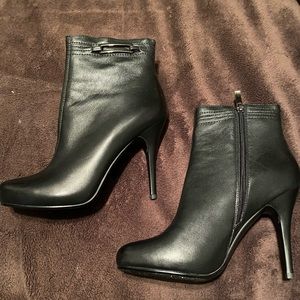 black ankle boots